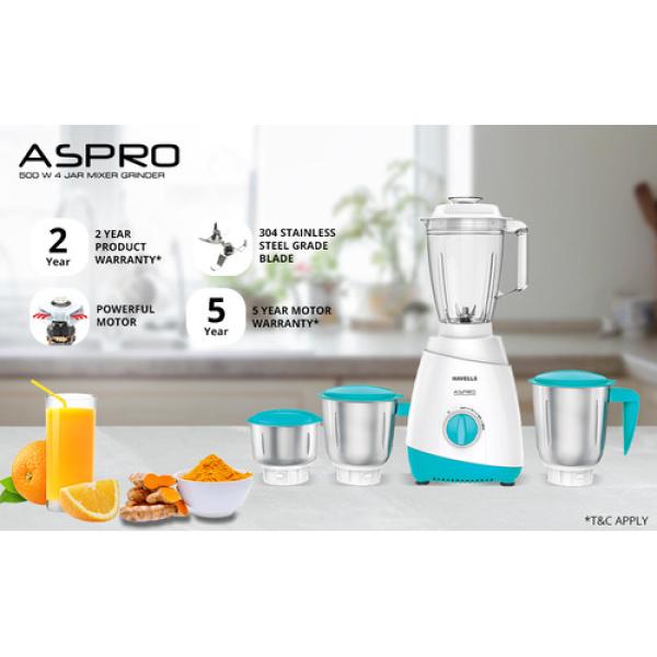 HAVELLS ASPRO PLUS 500W MIXER GRINDER